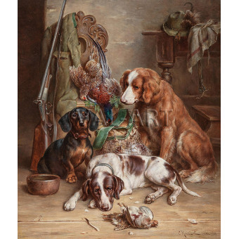 РЕПРОДУКЦИИ НА КАРТИНИ След лова (1907)